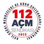 112 Acil Çağrı Merkezleri ve Büro Çalışanları Sendikası Logosu