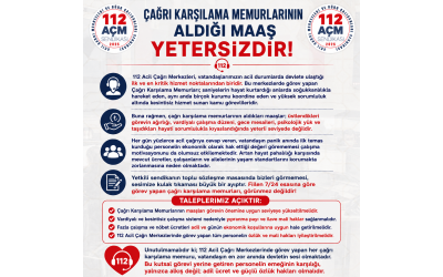 ÇAĞRI KARŞILAMA MEMURLARININ ALDIĞI MAAŞ YETERSİZDİR!