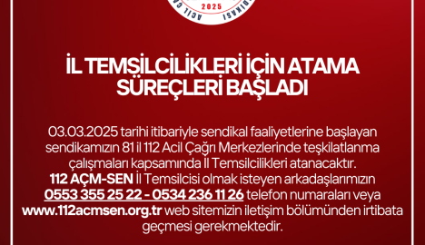 İl Temsilcileri Ataması