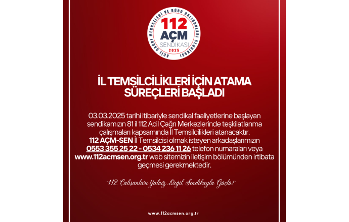 İl Temsilcileri Ataması